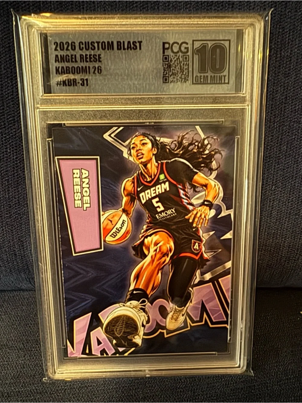 Angel Reese - 2026 Custom Blast Kaboom! #KBR-31 PCG 10 Gem Mint